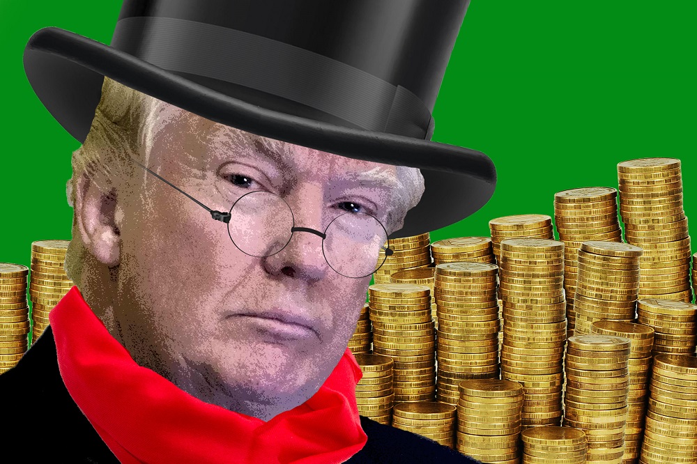 donald trump taxes like scrooge